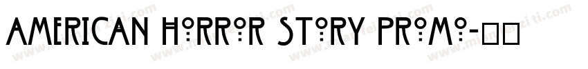 American Horror Story Promo字体转换